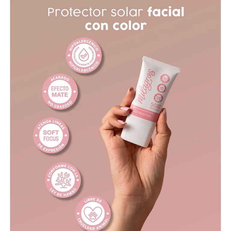 Protector Solar Facial con Color